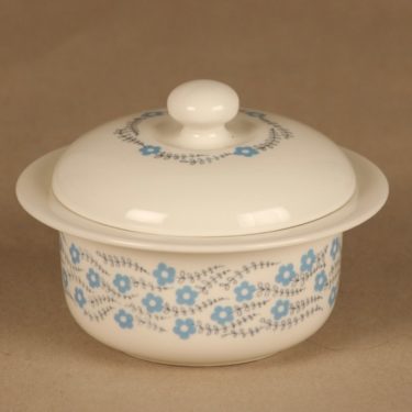 Arabia Rosette sugar bowl, blue designer