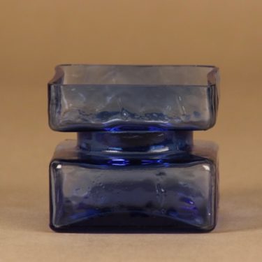 Riihimäen lasi Pala vase blue, size 2/4 designer Helena Tynell