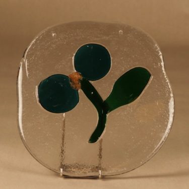 Nuutajärvi Riippu art glass, signed designer Oiva Toikka