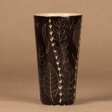 Arabia Siena vase, hand-scratched designer Raija Uosikkinen