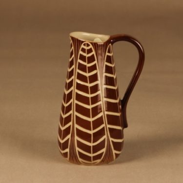 Arabia Siena vase brown, hand-scraped designer Raija Uosikkinen
