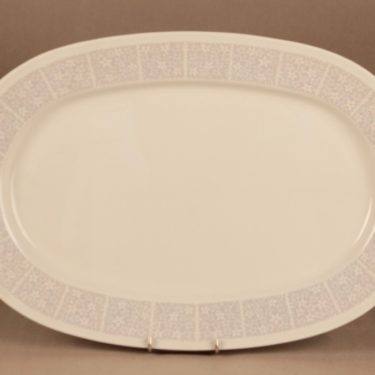 Arabia Pitsi serving plate, gray designer Raija Uosikkinen