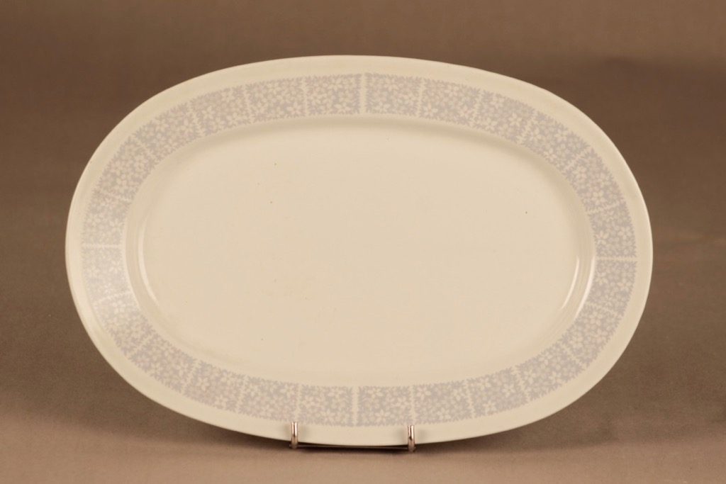 Arabia Pitsi serving plate, gray designer Raija Uosikkinen