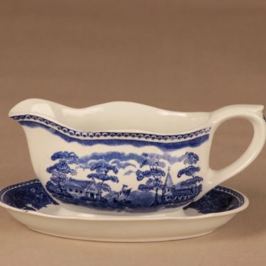 Arabia Maisema sauce pitcher, blue designer