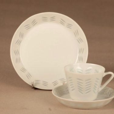 Arabia FK/65 coffee cup and plates(2), 15 cl designer Friedl Holzer-Kjellberg