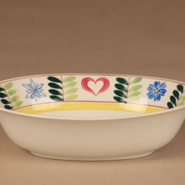 Arabia Pirtti serving bowl, hand-painted designer Svea Granlund
