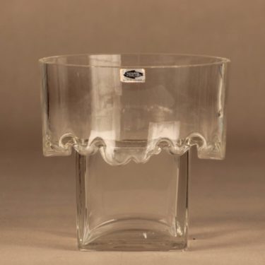 Nuutajärvi maljakko, kirkas, suunnittelija ,