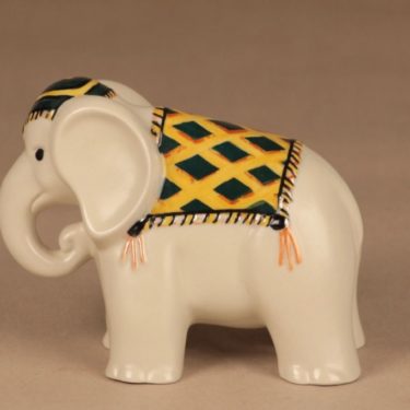Arabia figure Elephant, hand-painted designer Inkeri Seppälä