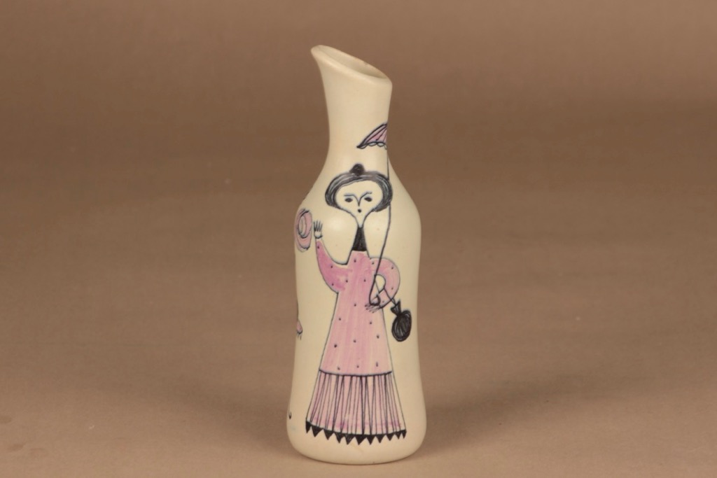 Kupittaan Savi vase, hand-painted designer Laila Zink
