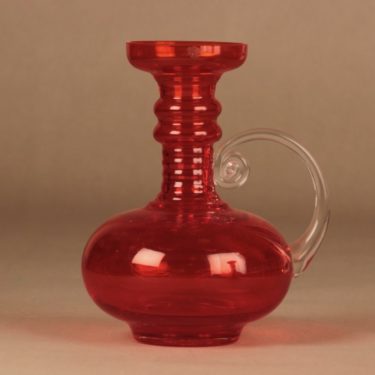 Riihimäen lasi Kleopatra vase, orange designer Tamara Aladin