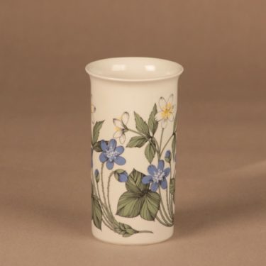 Arabia Botanica vase blue- and white Anemone designer Esteri Tomula