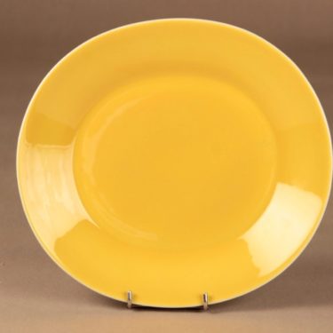 Arabia Aatami lautanen, keltainen, suunnittelija Birger Kaipiainen, ovaali