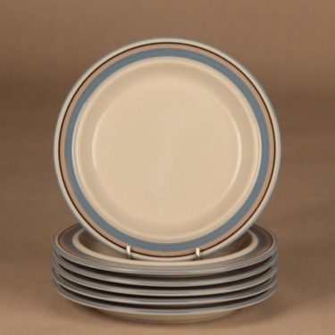 Arabia Uhtua lautanen, 19.5 cm, 6 kpl, suunnittelija Inkeri Leivo, 19.5 cm