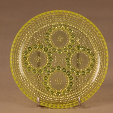 Riihimäen lasi Grapponia lautanen, 14.5 cm, suunnittelija Nanny Still, 14.5 cm