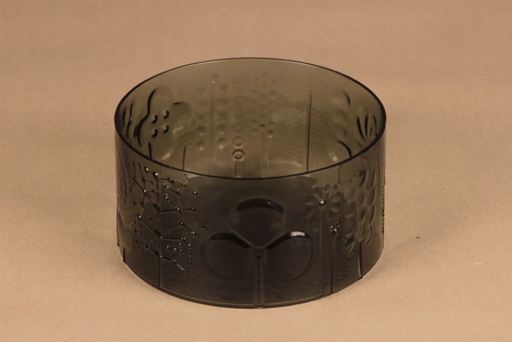 Nuutajärvi Flora kulho, harmaa, suunnittelija Oiva Toikka, kuva 3