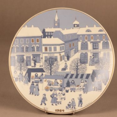 Arabia Joululautanen 1984 suunnittelija Raija Uosikkinen