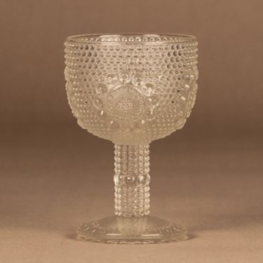 Riihimäen lasi Grapponia wine glass, clear designer Nanny Still