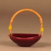 Kupittaan Savi bowl with rattan handle designer  2