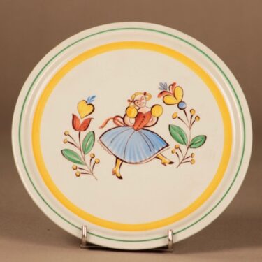 Arabia Allmoge decorative plate, hand-painted designer