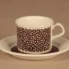 Arabia Faenza Flower coffee cup and plates(2) designer Inkeri Seppälä 2