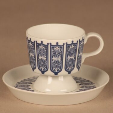 Arabia Rukinlapa coffee cup, blue designer  Raija Uosikkinen