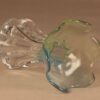 Riihimäen lasi Kukkainen Taide-esine, kirkas, vihreä, sininen, suunnittelija Helena Tynell,  kuva 2