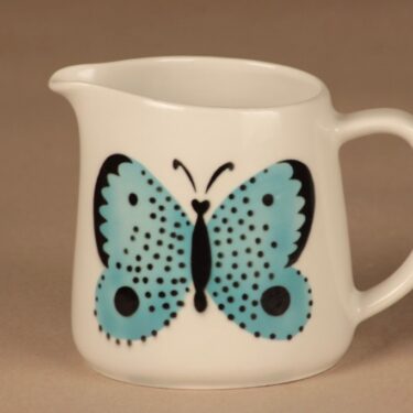 Arabia Perho kaadin, turkoosi, musta, suunnittelija Birger Kaipiainen, perhonen