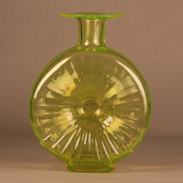 Riihimäen lasi Aurinkopullo decorative bottle, size 4/4 designer Helena Tynell