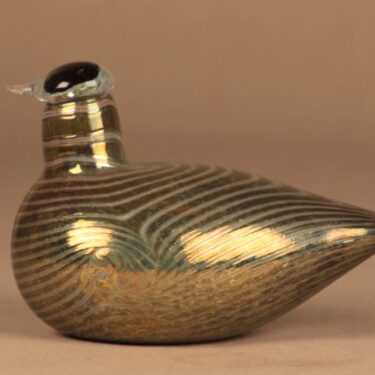 Nuutajärvi lintu , Alli, suunnittelija Oiva Toikka, Alli, signeerattu