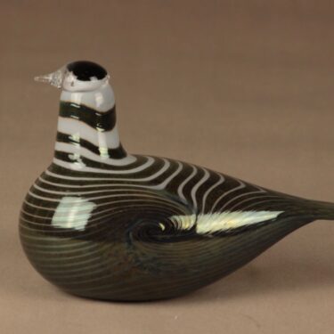 Nuutajärvi lintu , Alli, suunnittelija Oiva Toikka, Alli, signeerattu