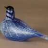 Nuutajärvi lintu , Lintu sininen, suunnittelija Oiva Toikka, Lintu sininen, signeerattu kuva 3