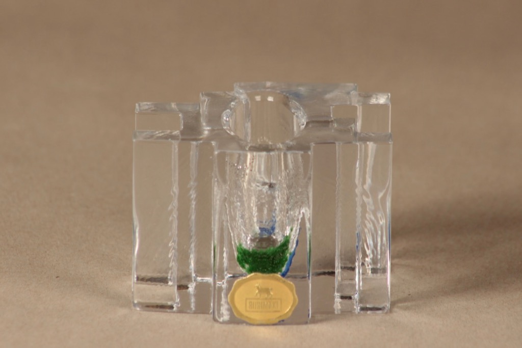 Riihimäen lasi Forest taide-esine, suunnittelija Helena Tynell,