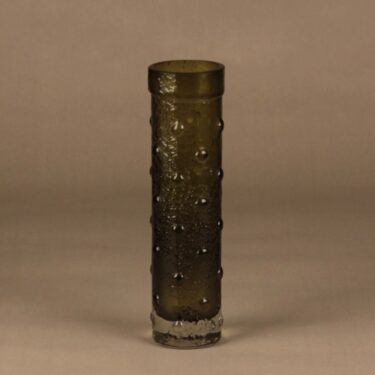 Riihimäen lasi 1462 vase, green designer Tamara Aladin