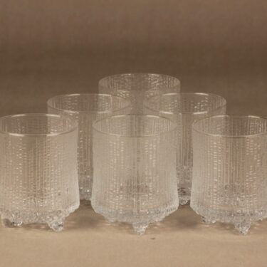 Iittala Ultima Thule lasi, kirkas, 6 kpl, suunnittelija Tapio Wirkkala,