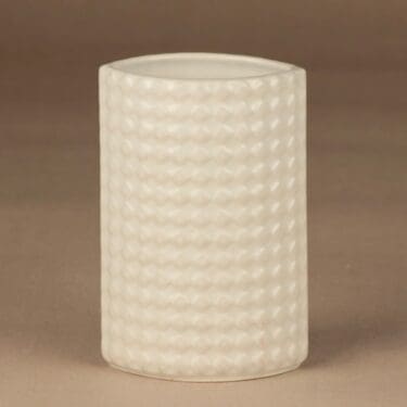 Arabia Harlekiini vase, white designer Kaarina Aho
