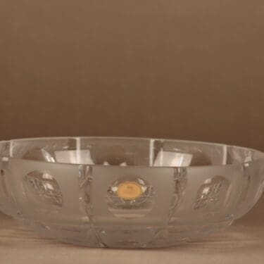 Riihimäen lasi OKO malja, signeerattu, suunnittelija Aimo Okkolin, signeerattu