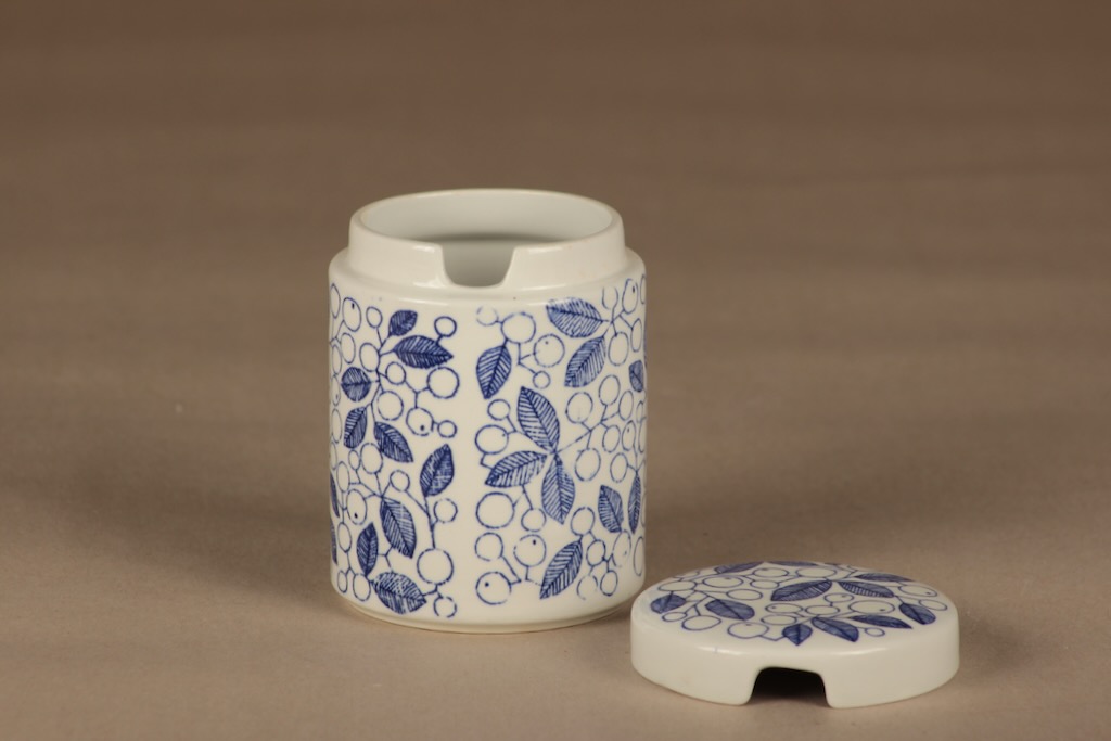 Arabia Terttu purkki, kannellinen, suunnittelija Kaarina Aho, kannellinen, marja kuva 2