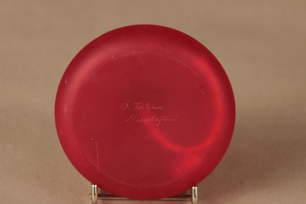 Nuutajärvi Vesuvius öljylyhty, Pro Arte, suunnittelija Oiva Toikka, Pro Arte, signeerattu kuva 2