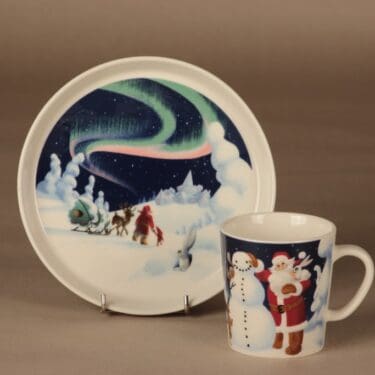 Arabia mug and plate, limited edition designer 