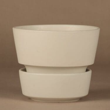 Arabia SL kukkaruukku, valkoinen, suunnittelija Richard Lindh,