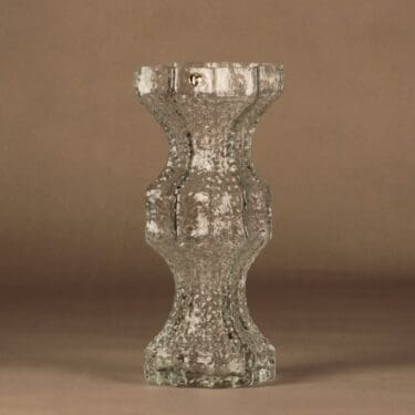 Riihimäen lasi Fenomena maljakko, kirkas, suunnittelija Nanny Still,