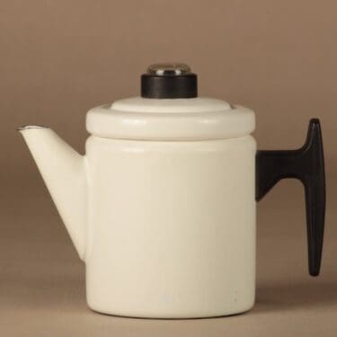 Finel Pikkupehtoori coffee pot 1 l, white designer Antti Nurmesniemi