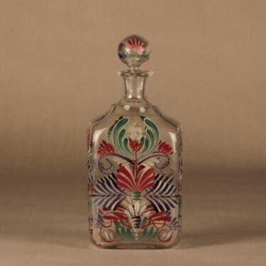 Iittala karahvi, käsinmaalattu, suunnittelija , käsinmaalattu