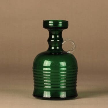 Riihimäen lasi Kleopatra vase, green designer Tamara Aladin