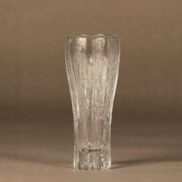 Iittala Vellamo maljakko, kirkas, suunnittelija Valto Kokko,