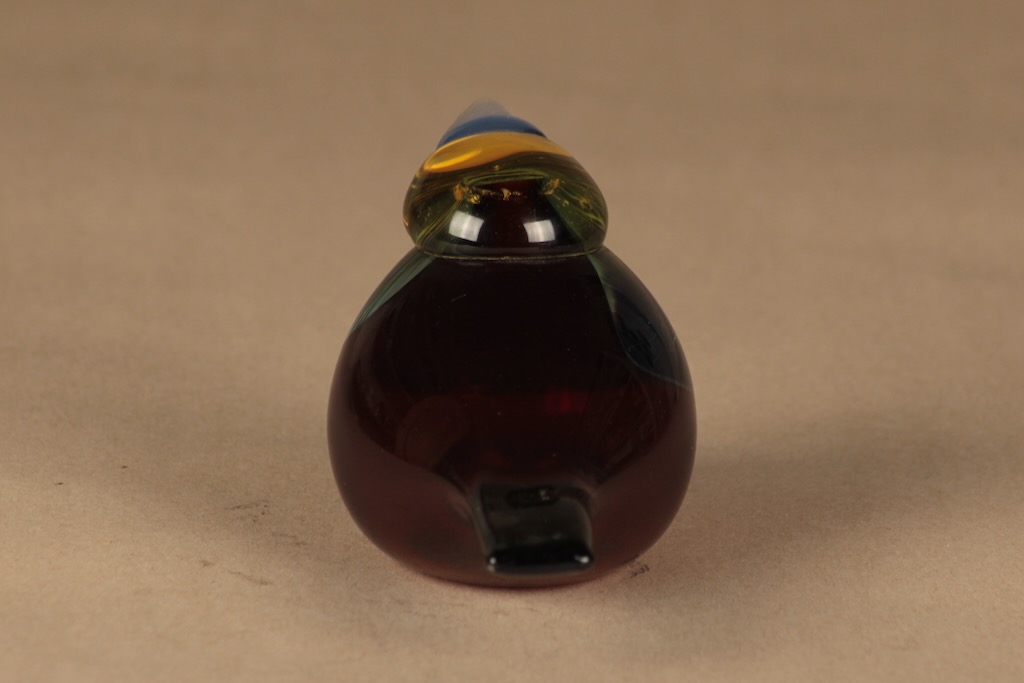 Nuutajärvi lintu , Kuningatarkalastaja, suunnittelija Oiva Toikka, Kuningatarkalastaja, signeerattu kuva 3