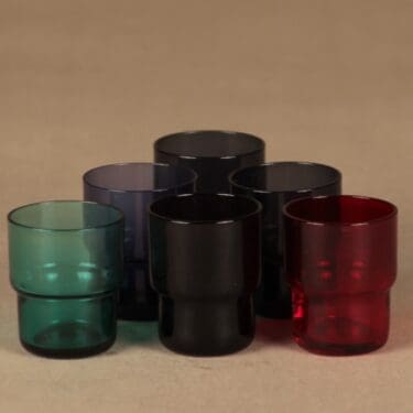 Nuutajärvi Pinottava snapsilasi, 3 cl, 6 kpl, suunnittelija Saara Hopea, 3 cl