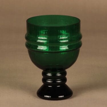 Riihimäen lasi Sulttaani vase, green designer Nanny Still