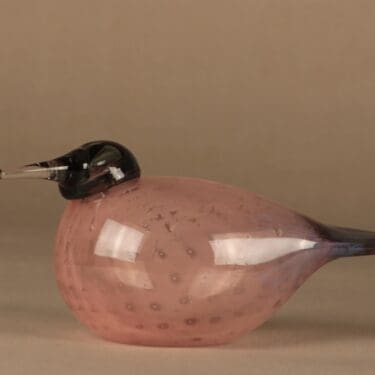 Nuutajärvi lintu , Helmikana, suunnittelija Oiva Toikka, Helmikana, signeerattu