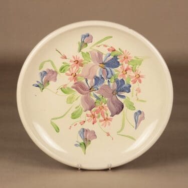 Kupittaan savi wall plate, hand-painted designer